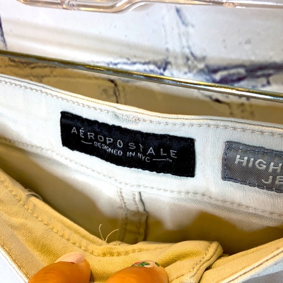 Aeropostale Stone Colored High Waisted Jeggings - Picture 6 of 9